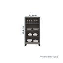 Ver imagem 5 de Armário Multiuso Brisa 2 Portas com Prateleiras 121cm Cinza