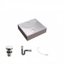 Ver imagem 2 de Kit Cuba Q39 com Válvula Click, Sifão Cromado e Flexível Compace