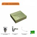 Ver imagem 3 de Kit Cuba Q39 com Válvula Click, Sifão Cromado e Flexível Compace