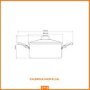 Ver imagem 4 de Caçarola Turim Alumínio Antiaderente 2,8l + Faqueiro Ipanema 30pc + Wok Loreto 3,6l - Tramontina