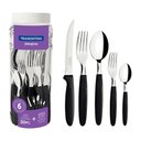 Ver imagem 5 de Caçarola Turim Alumínio Antiaderente 2,8l + Faqueiro Ipanema 30pc + Wok Loreto 3,6l - Tramontina