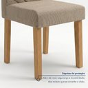 Ver imagem 7 de Conjunto Sala de Jantar 4 Lugares Retangular Tampo MDF 120x80cm Mesa Lyra e Cadeiras Carol