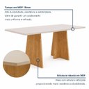 Ver imagem 2 de Conjunto Sala de Jantar 4 Lugares Retangular Tampo MDF 120x80cm Mesa Lyra e Cadeiras Carol