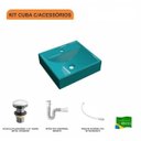 Ver imagem 3 de Kit Cuba Q39 com Válvula Click 1 Polegada 1/2 Sifão Pvc e Flexível Compace