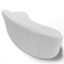 Ver imagem 5 de Sofá 3 Lugares Curvo Living Firenze Direito D02 Bouclê Branco 180cm B-53 - Lyam