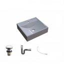 Ver imagem 2 de Kit Cuba Q39 com Válvula Click 1 Polegada 1/2 Sifão Cromado e Flexível Compace