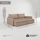 Ver imagem 3 de Sofá Cama Retrátil 220cm 04 Lugares Resplendor