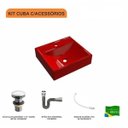 Ver imagem 3 de Kit Cuba Q39 com Válvula Click 1 Polegada 1/2 Sifão Cromado e Flexível Compace