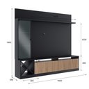 Ver imagem 3 de Kit Rack Ripado com Painel TV Até 50 Polegadas Turim Quiditá Preto Marrom