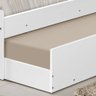 Cama com Auxiliar Solteiro Branca - 3