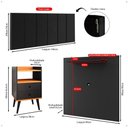 Ver mais imagens de Kit 2 Mesinhas Organizadora Painel Sala Tv 32 Polegadas Cabeceira Suspensa Cama Box Casal 140cm - Rp