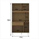 Ver imagem 5 de Armário de Cozinha Compacta 4 Portas Pés Plásticos e 1 Gaveta Cosina