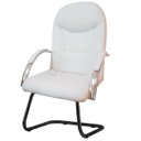 Ver imagem 2 de Kit 3 Cadeiras Escritório Day Brancas 1 giratória e 2 fixas