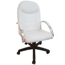 Ver imagem 3 de Kit 3 Cadeiras Escritório Day Brancas 1 giratória e 2 fixas
