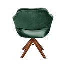Ver imagem 5 de Poltrona Zara Giratória Decorativa Veludo com Espuma D28 Verde 270 Bella Decor