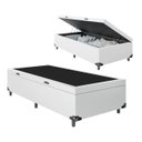 Ver imagem 4 de Cama Box Baú Solteiro Sintético Branco 38x88x188