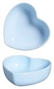 Ver imagem 1 de Bowl Coração Cerâmica Premium 7cm X 18,5cm X 18cm Requinte e Durabilidade na Mesa Azul Claro