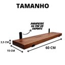 Ver imagem 4 de Prateleira Industrial Mão Francesa Mad Maciça Grossa 60 Cm