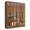 Guarda Roupa Casal Berlim Mdf 6 Portas com Vidros Reflecta Multimóveis - 2
