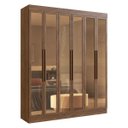 Ver imagem 2 de Guarda Roupa Casal Berlim MDF 6 Portas com Vidros Reflecta Multimóveis