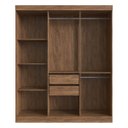 Ver imagem 6 de Guarda Roupa Casal Berlim MDF 6 Portas com Vidros Reflecta Multimóveis