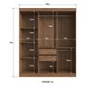 Guarda Roupa Casal Berlim Mdf 6 Portas com Vidros Reflecta Multimóveis - 4