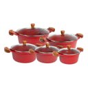 Ver imagem 1 de Jogo de Panelas Rubi Antiaderente Gourmet Javali 16 a 24cm