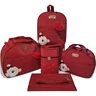 Bolsa maternidade bebê kit 5 peças Urso impermeável Vermelha - 2