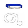 Kit Coleira Corrente Metal Cachorro Caes Guia Semi Enforcador Passeio Pet Adestramento - 1