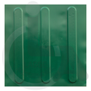 Ver imagem 2 de 10 Pisos Tátil Direcional Verde Pvc 25x25 + 1 Cola 750g
