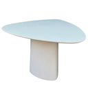 Ver imagem 3 de Mesa de Jantar Cone Orgânica Redonda 110x113 Cm Laqueado Off White Linn Design