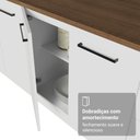 Ver imagem 7 de Balcão de Cozinha 120 cm 2 Portas Branco Tampo Rustic Agata Madesa