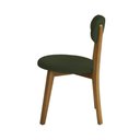 Ver imagem 2 de Cadeira de Jantar Apa Madeira Maciça Linho Verde Mel