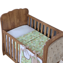 Ver imagem 2 de Lençol de Berço sem Elástico Percal de Algodão Liso Bebe Menino Menina 1 Peça:safari Verde