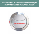 Ver imagem 6 de Botão de Descarga Duplo Grande 7cm Cromado Economia de Água