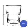 Kit 24 Copos para Água e Suco 300ml Bebidas Vidro Resistente Canelado Gibraltar Lotusglass - 4