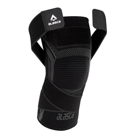 Joelheira de Compressão Com Faixa Ajustável Sense 3.0 - para todo tipo de esporte:Preto/M/Unissex