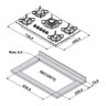 Cooktop Tripla Chama Itatiaia Itamaster 5 Bocas Vidro Temperado Preto Bivolt - 7