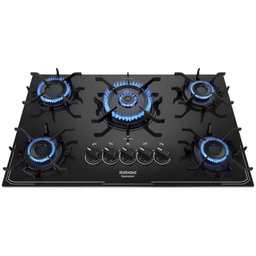 Cooktop Tripla Chama Itatiaia Itamaster 5 Bocas Vidro Temperado Preto Bivolt - 1