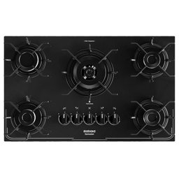 Cooktop Tripla Chama Itatiaia Itamaster 5 Bocas Vidro Temperado Preto Bivolt - 5