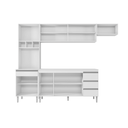 Ver imagem 3 de Cozinha Modulada 4 Peças Andréia 280cm Branco sem Tampo Ajl