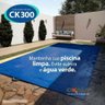 Capa de Piscina Azul Ck300 3x2 com Ilhós a Cada Metro + Kit - 5