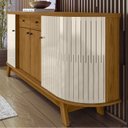 Ver imagem 6 de Cristaleira Buffet Aparador Mesa De Centro Naturale Off White MDT