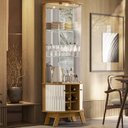 Ver mais imagens de Cristaleira Buffet Aparador Mesa De Centro Naturale Off White MDT