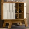 Cristaleira Buffet Aparador Mesa De Centro Naturale Off White MDT - 12