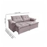 Sofá Berlin 3 Lugares 1,80cm - de Casa Décor e Estofados. - 2