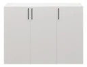 Ver imagem 1 de Aparador para Hall de Entrada 120cm Mdf 3 Portas Branco