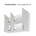 Ver imagem 6 de Aparador para Hall de Entrada 120cm Mdf 3 Portas Branco