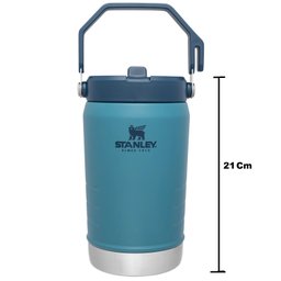 Garrafa Jug Térmico Flip Straw Lagoon Stanley Água 1,2 Litros:Azul - 2
