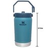 Garrafa Jug Térmico Flip Straw Lagoon Stanley Água 1,2 Litros:Azul - 2